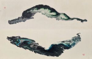 山海之間（上下一對）